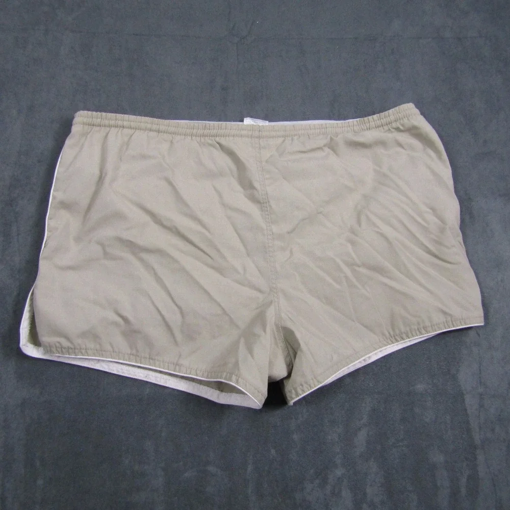 Catalina Swim Trunks Mens 36 Tan Vintage Retro Zip Pocket Board Shorts